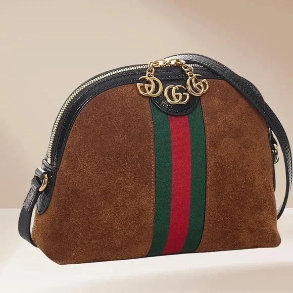 Gucci Brown and Green Crossbody Bag - Picture 9 of 10